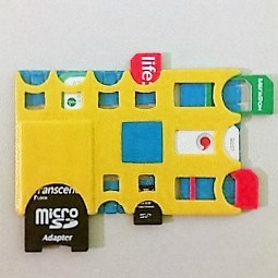 3 SIM + 4 Micro SIM + 1 SD + 2 MicroSD card holder