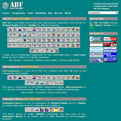 Screenshot of ABF-DEV.COM website